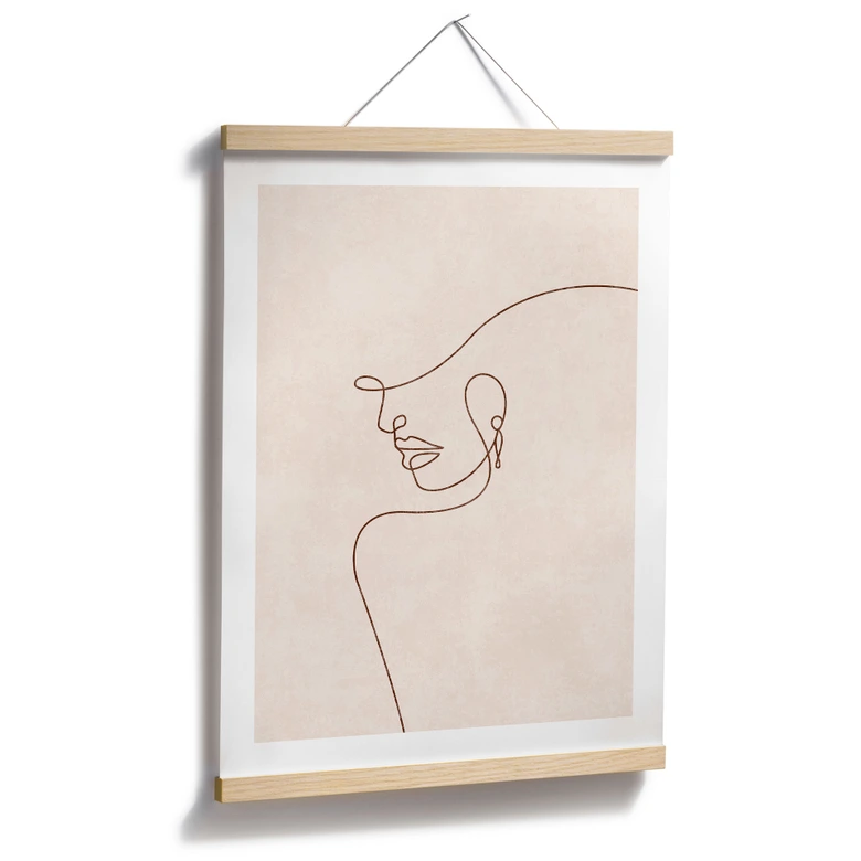 Poster Zarte Konturen einer Frau - Line Art - Tunaboylu 