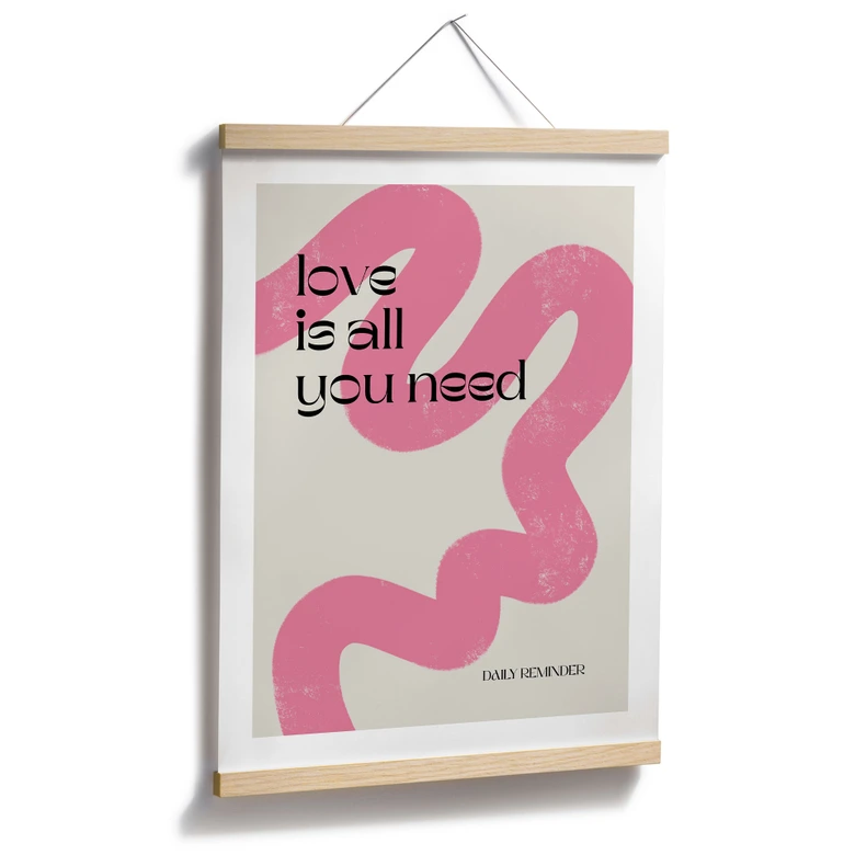 Poster Kärlek är allt du behöver - Volfova 