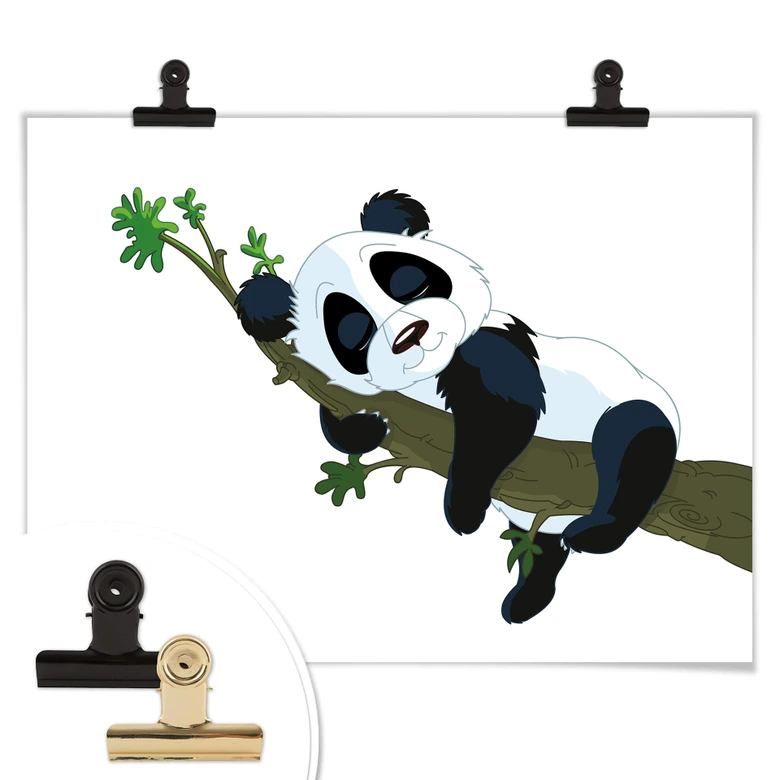 Plakat - Sovende Panda 