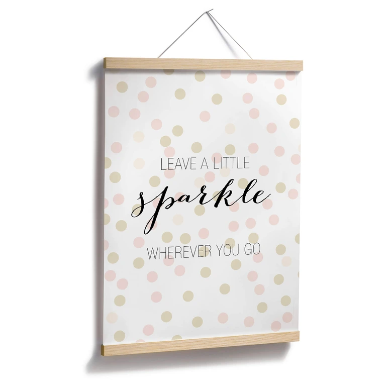 Poster Confetti & Cream - Leave a little sparkle wherever you go 