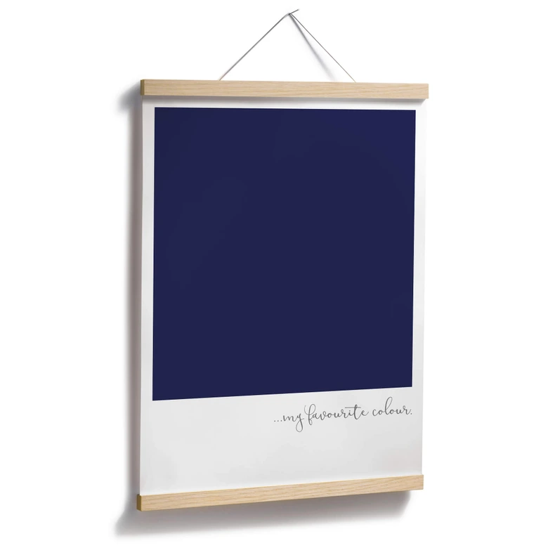 Poster My favourite colour - dark blue 