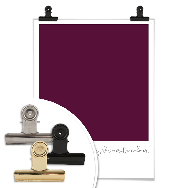 Poster My favourite colour - purple 