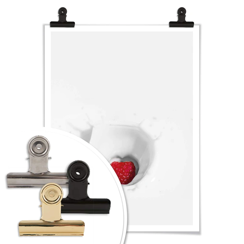 Poster Framboise éclaboussante 