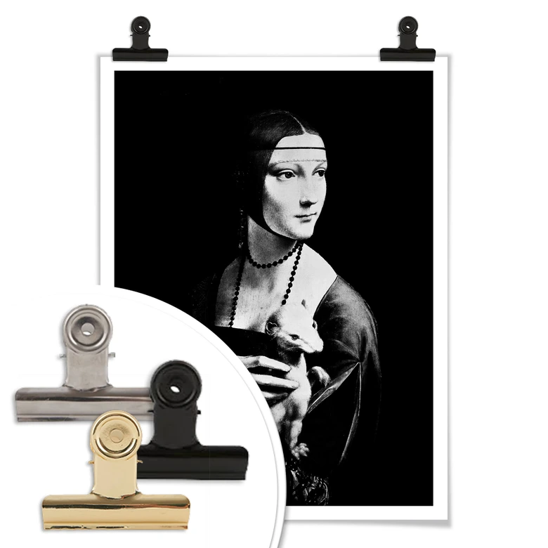 Poster Da Vinci - Damen med hermelinen 