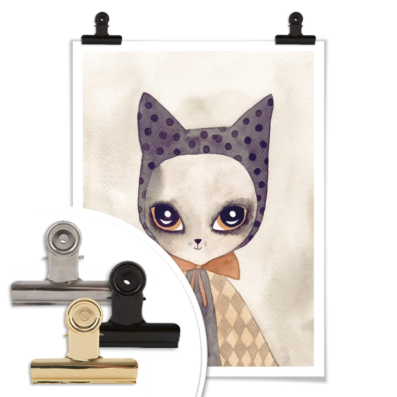 Plakat z kotem karnawałowym 