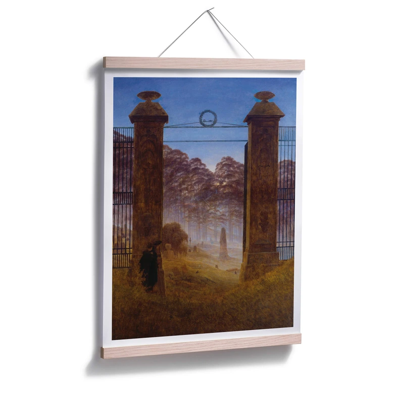 Poster Friedrich - Der Friedhof 