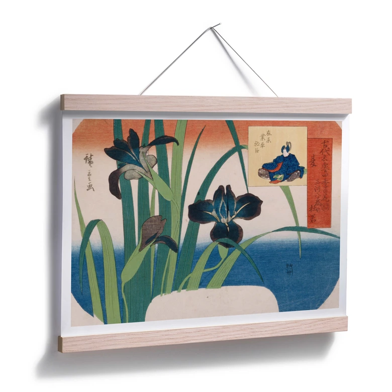 Poster Hiroshige - Schwertlilien 