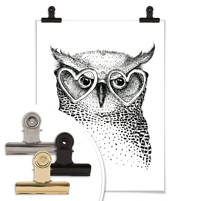 Poster Kvilis - Den lilla nördiga ugglan 