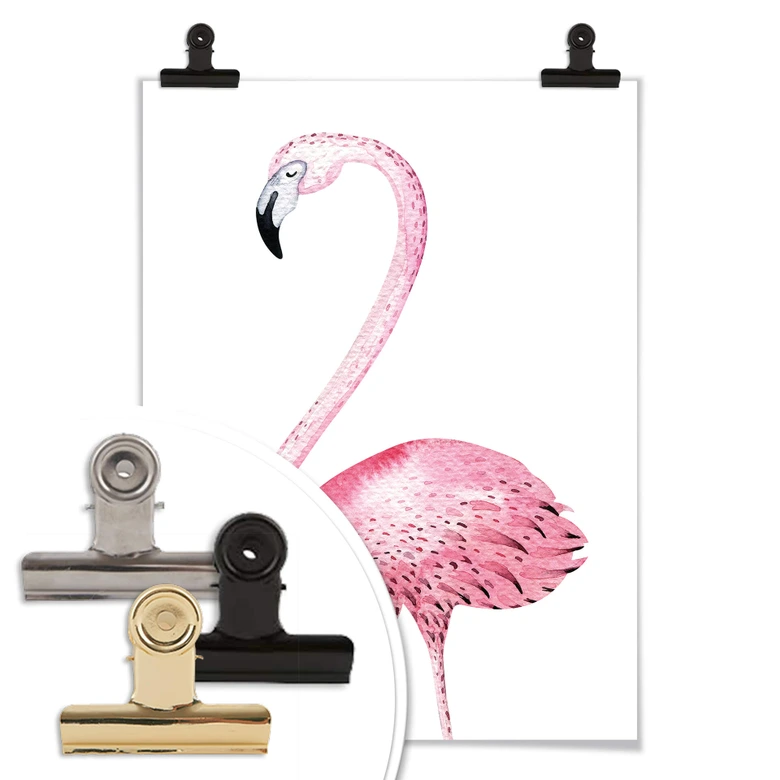 Poster Kvilis - Pink Flamingo 01 
