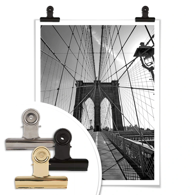 Póster Perspectiva del puente de Brooklyn 