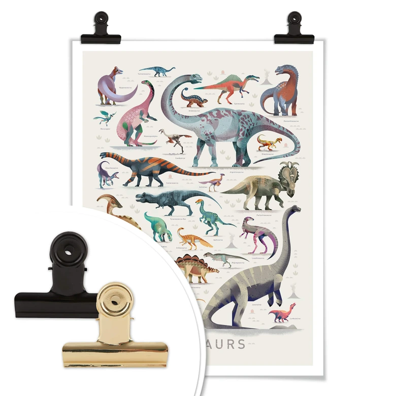 Plakat - Braun - Dinosaurs 