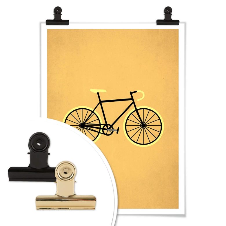 Plakat - Kubistika - Bicycle lover 