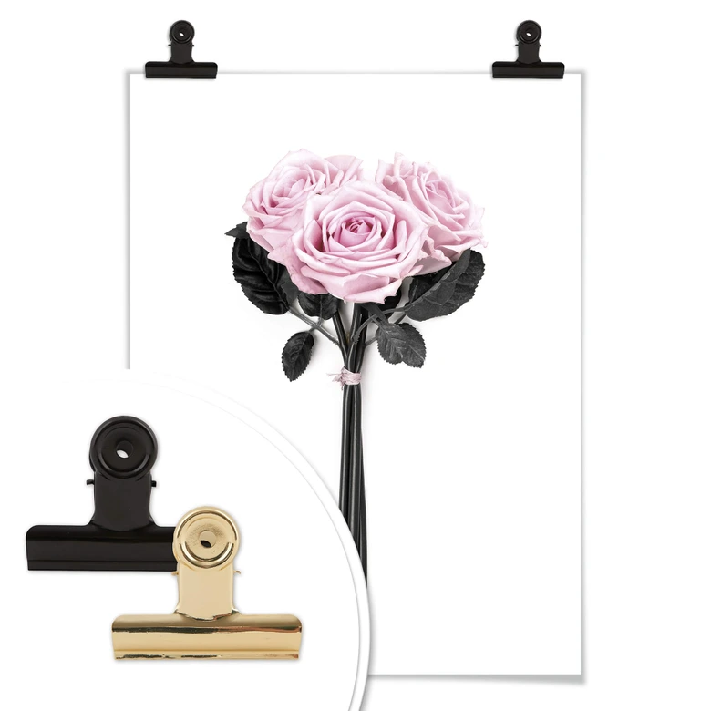 Póster Kubistika - Rosas silvestres 