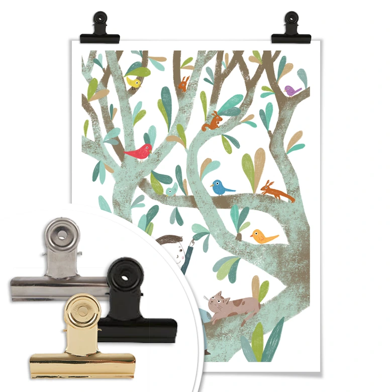 Poster Loske - In de boom 01 