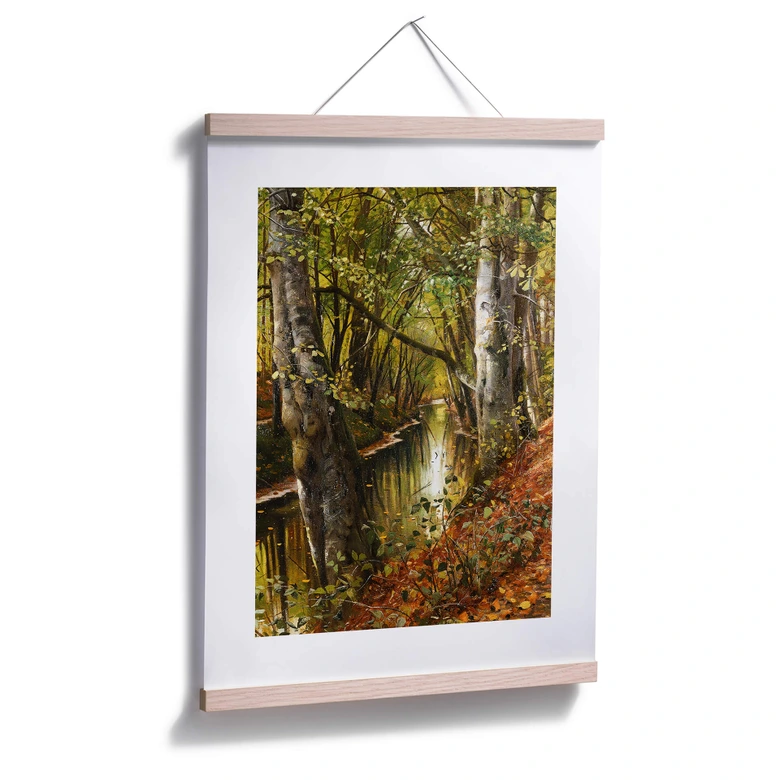 Poster Moensted - Ein Waldbach 