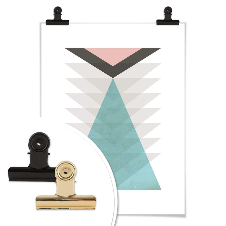 Poster Nouveauprints - Totem aqua & pink 