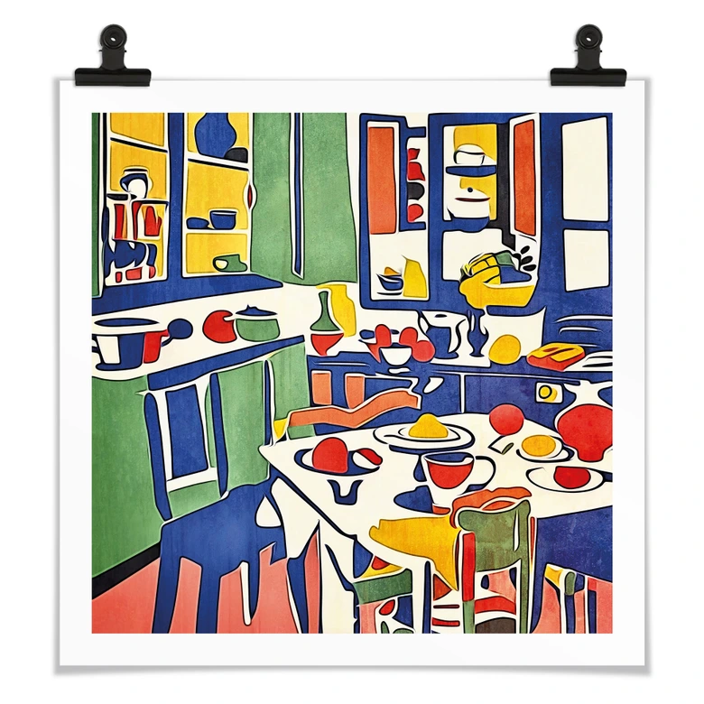 Póster En la cocina - Inspirado en Matisse - Zamart 