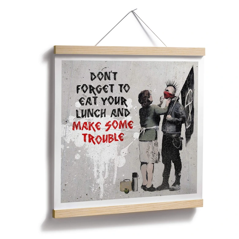 Poster Banksy - Make Some Trouble 