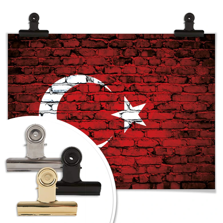 Poster Türkische Flagge 