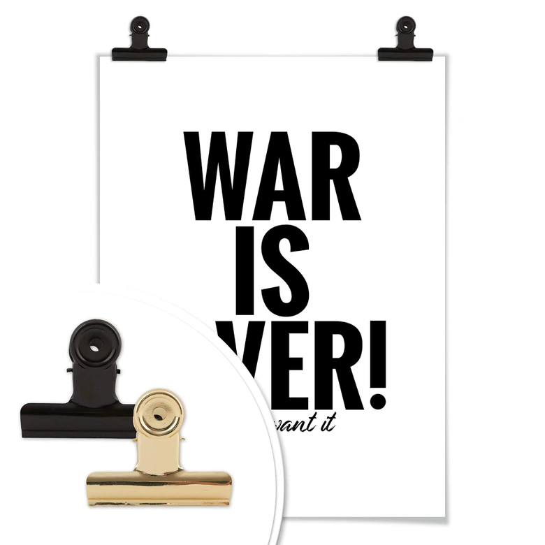Poster - War is over 