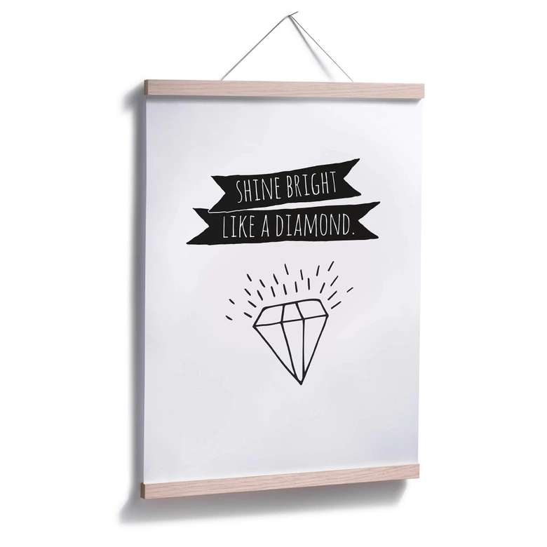 Poster Skina som en diamant 