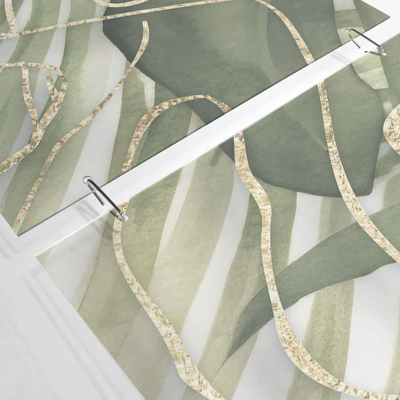 Séparation de pièce, Paravent, Paroi suspendue Feuilles tropicales - Boho - Haase 