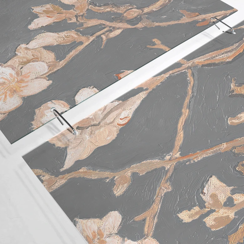 Séparation de pièce, paravent, paravent suspendu Fleur d'amandier automnale - Van Gogh 