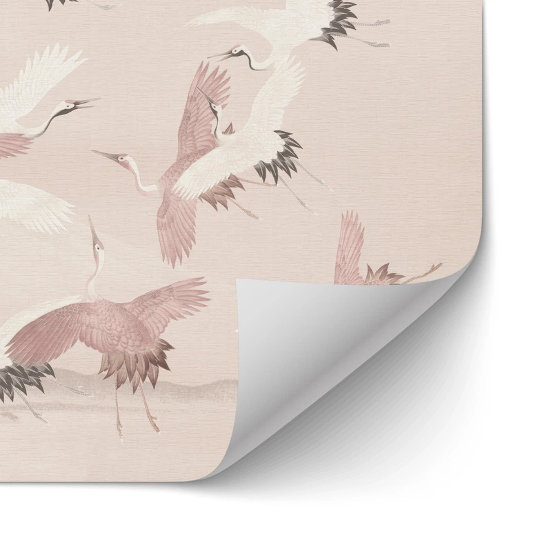 Self-adhesive kitchen splashback Cranes over the lake - Bloomery Decor 