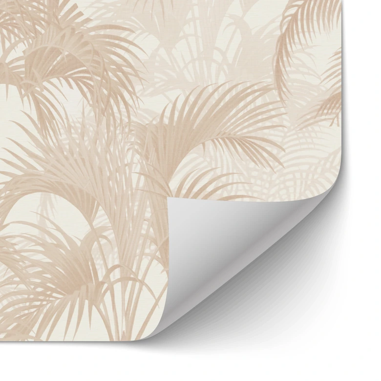 Self-adhesive kitchen splashback palm trees in the jungle beige - Bloomery Decor 