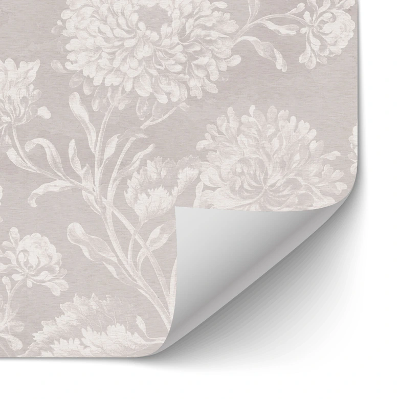 Självhäftande Stänkpanel med vildblommor i kritlook beige - Bloomery Decor 