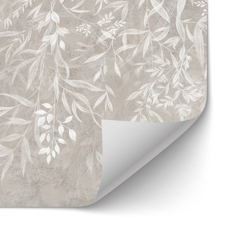 Selbstklebende Küchenrückwand Elegante Weidenzweige in Beige - Ms Tiff 