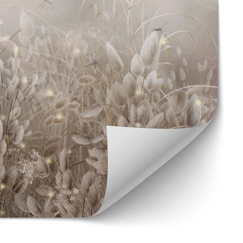 Zelfklevende Keukenachterwand pampagras en grassen in beige - Ms Tiff 