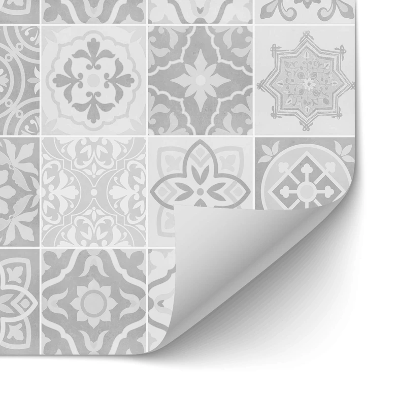 Selbstklebende Küchenrückwand Ornamente - Betonoptik 03 