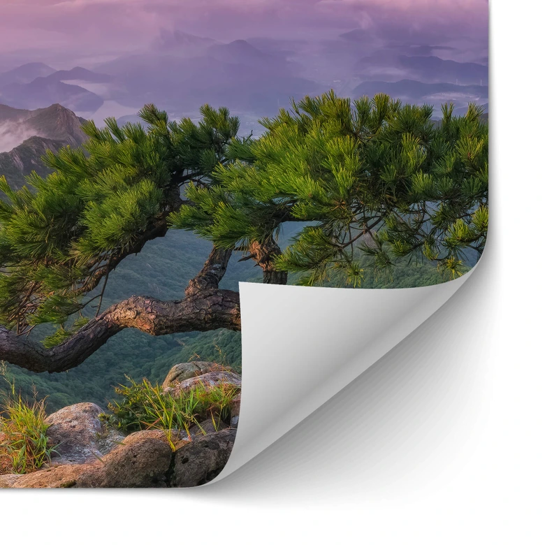 Selbstklebende Küchenrückwand Seo - Grüne Berglandschaft 