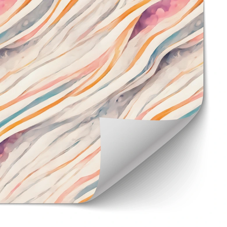 Samoprzylepny panel ścienny do kuchni Abstrakcyjne kolorowe fale - Treechild 