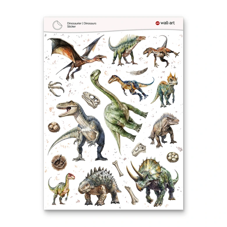 Autocollants dinosaures 