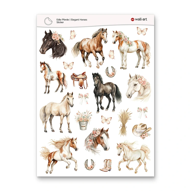 Sticker Chevaux nobles 