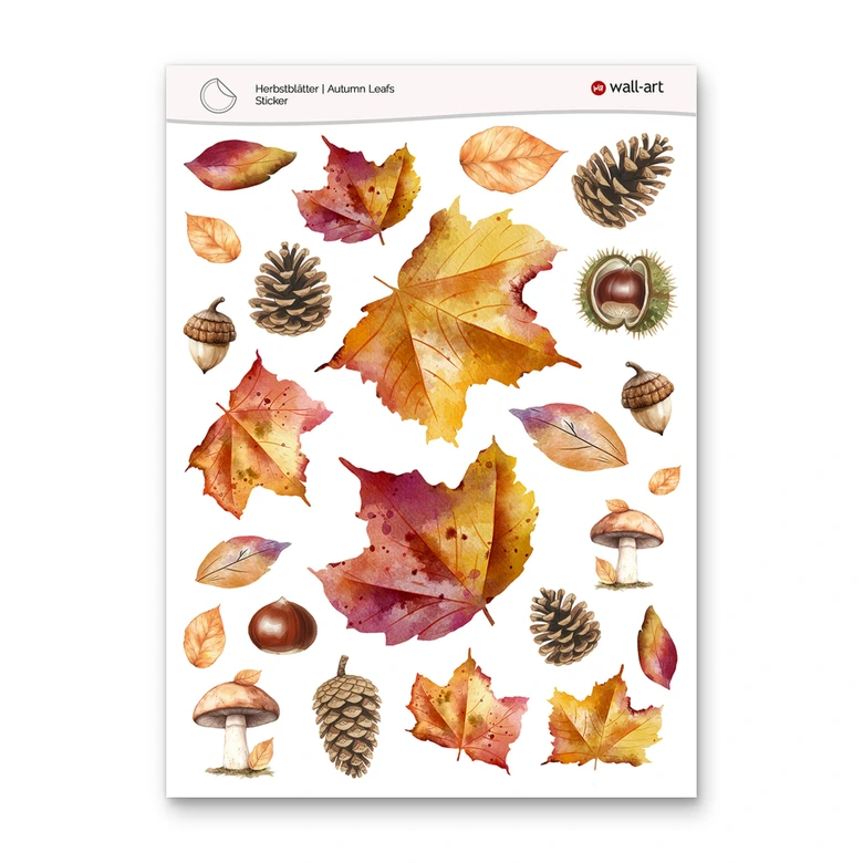 Stickers fall leaves 