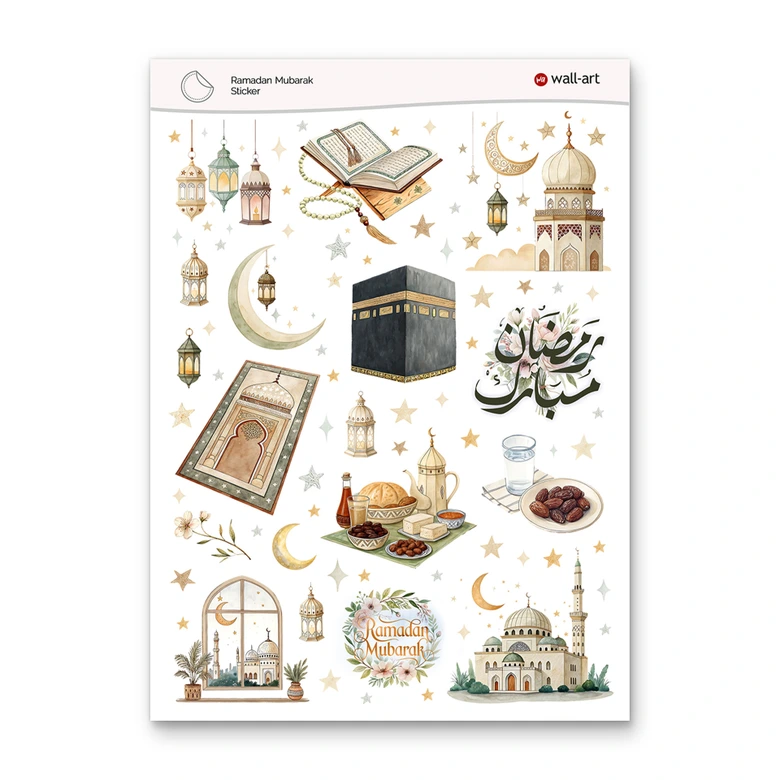 Sticker Ramadan Mubarak 