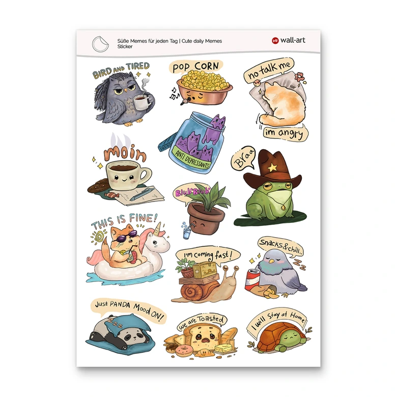 Sticker Süße Memes für jeden Tag 