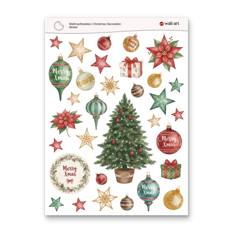 Christmas decoration stickers 