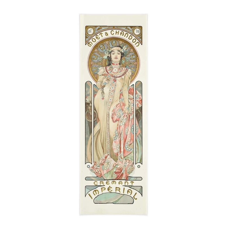 Affiche textile Mucha - Moët and Chandon Dry Imperial - Panorama 