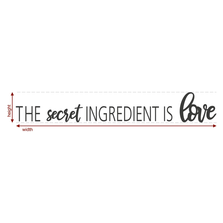 MDF Decoratie The Secret Ingredient is Love 
