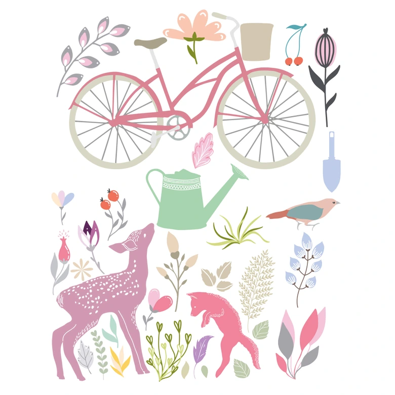 Wandtattoo Im Garten Mega Pack XXL - 95-teilig 