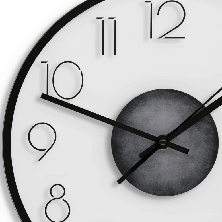 Horloge murale en verre - Moderne avec chiffres 02 