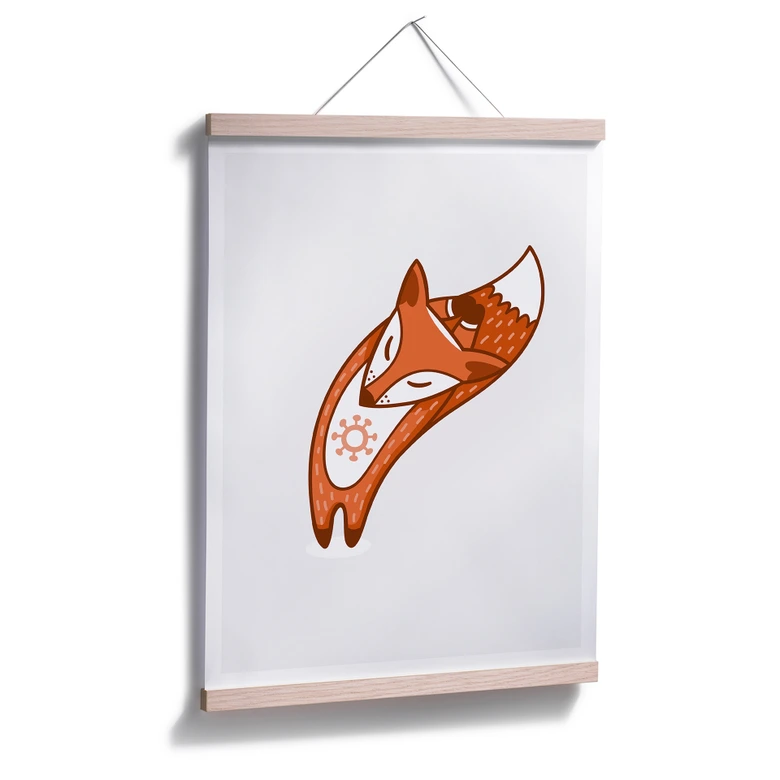 Poster - Yoga fox 01 