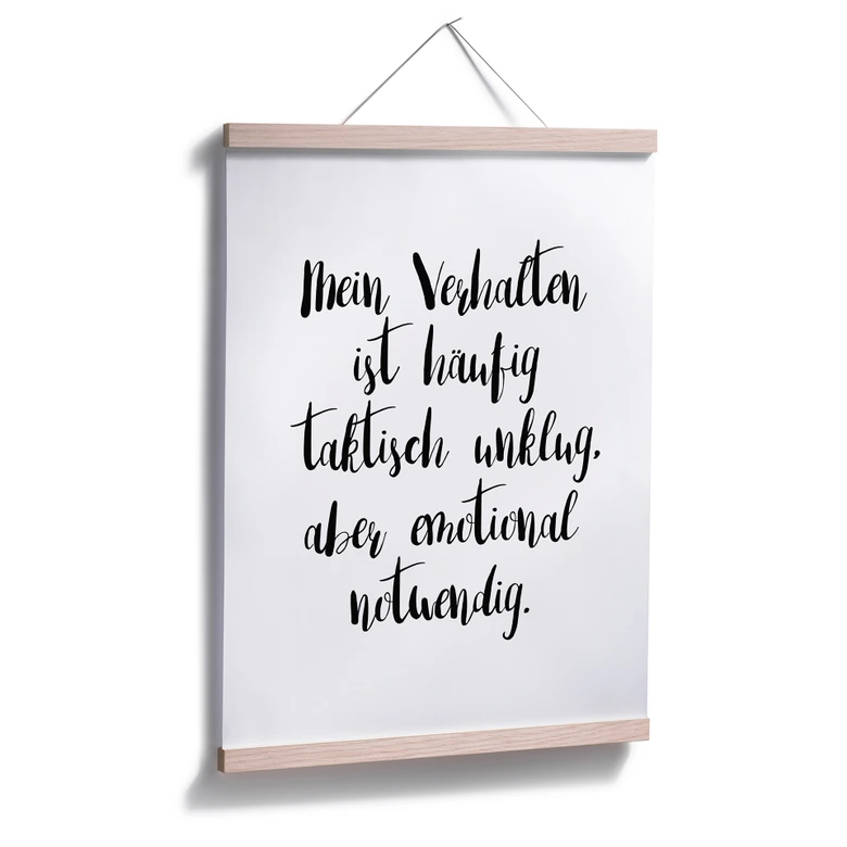 Poster - Mein Verhalten ist häufig taktisch unklug 