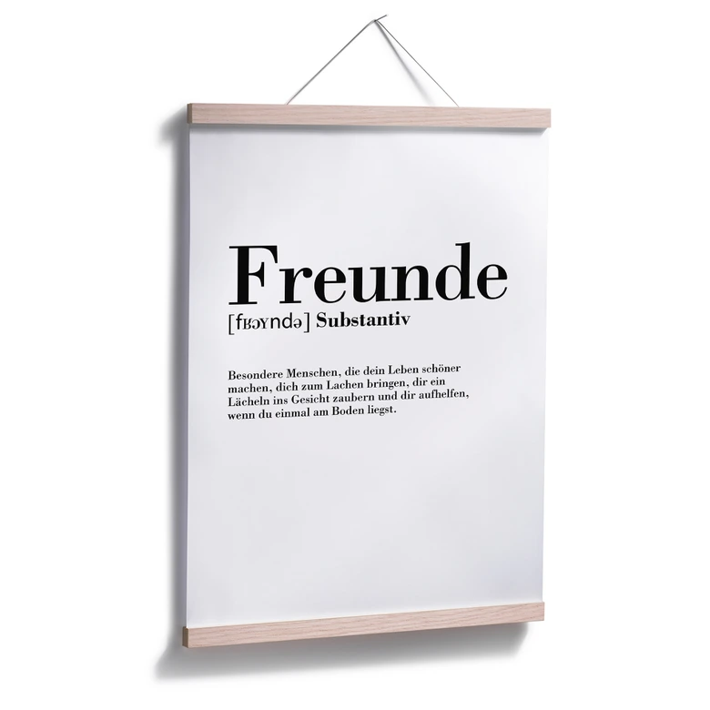 Poster Grammatik - Freunde 