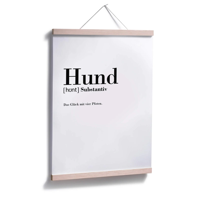 Poster Grammatik - Hund 