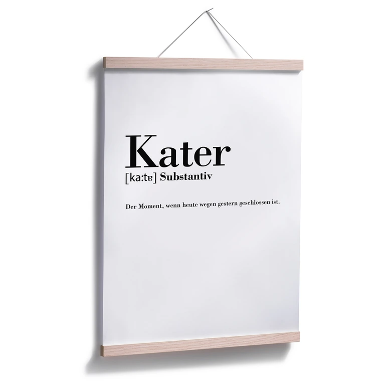 Poster Grammatik - Kater  